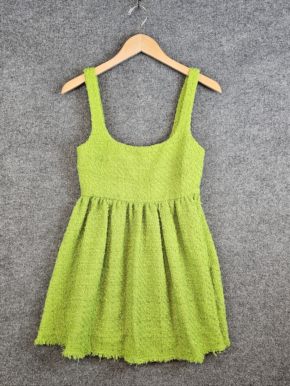 ZARA Textured Tweed Babydoll MiniDress - XS